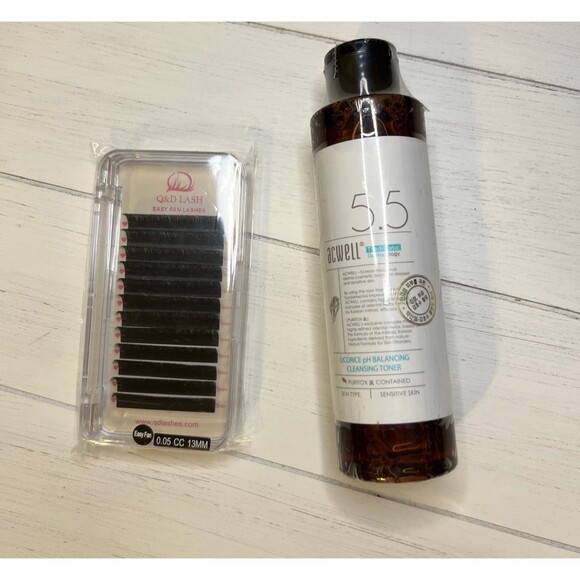 Eyelash Extensions and Toner Bundle pH Balancing Toner Volume Lash Extensions B1 - Picture 2 of 11
